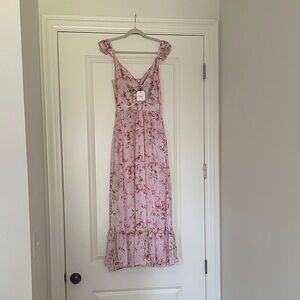 Altar'd State Blush Floral Maxi Dress